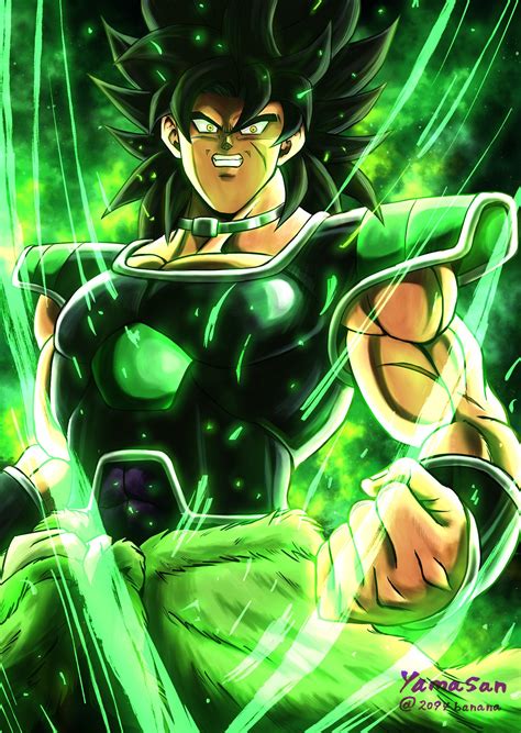 Download Super Saiyan Yellow Eyes Black Hair Broly (Dragon Ball) Anime ...