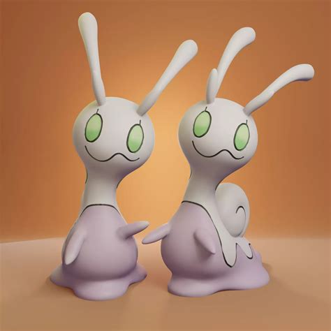 Pokemon - Sliggoo with 2 poses 3D model 3D printable | CGTrader