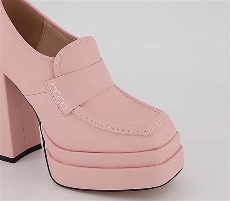 Raid Fancy Platform Loafers Pink - Women's Loafers