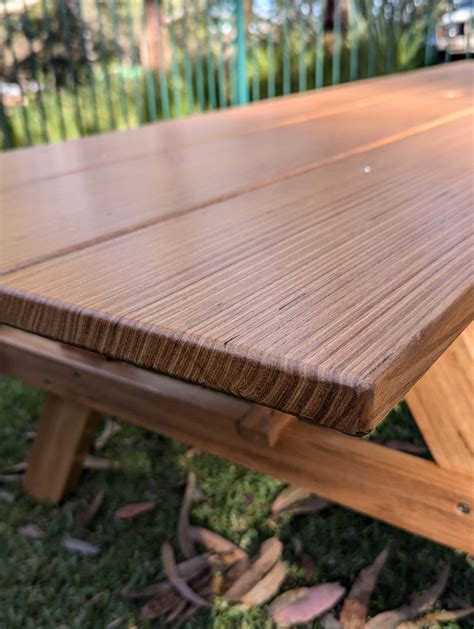 Crafted Wooden Outdoor Picnic Table | Sustainable Hardwood NEW! – OZTABLES