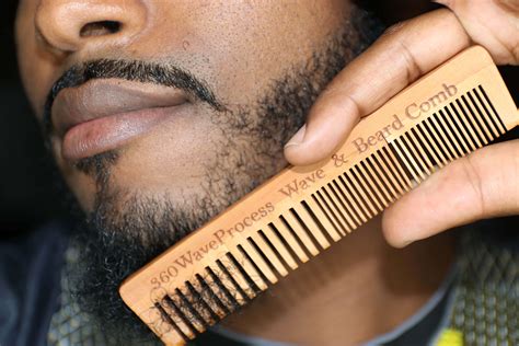 Engraved 3WP Wooden Wave Beard Combs – 360WaveProcess