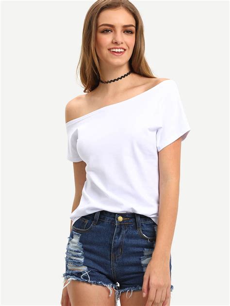 Women's Off The Shoulder T Shirt at Alfred Wilford blog