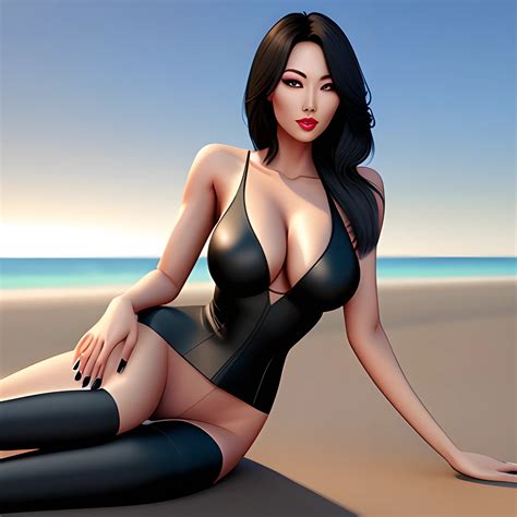 asian girl, sexy, sharp rendering, realistic, ex military, 3D, fullbody ...
