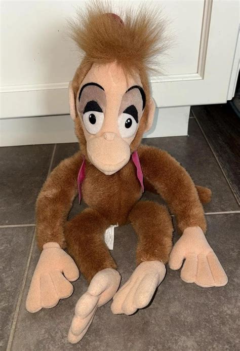 Vintage Walt Disney Abu Monkey Aladdin Plush Toy 17" READ - Etsy