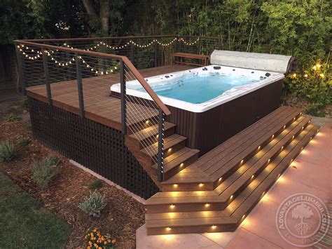 30+ Deck Built Around Hot Tub
