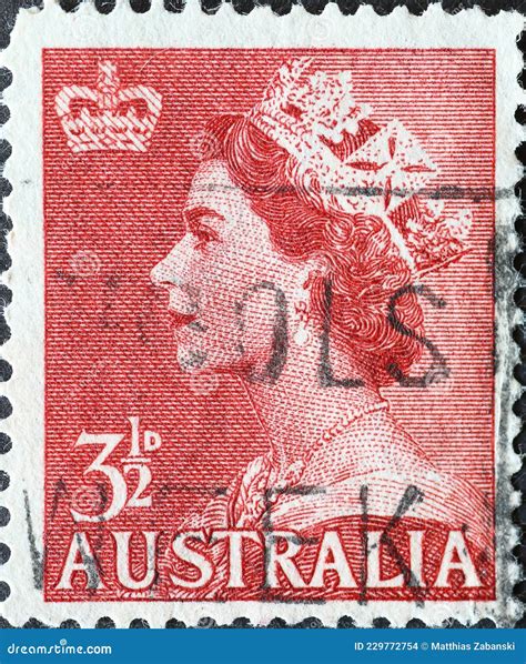 Australiacirca 1953 : Un Timbro Postale Stampato in Australia Che ...