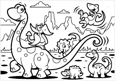 Dinosaurs Coloring Pages - ColoringBay