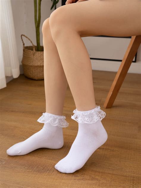 Women White Socks