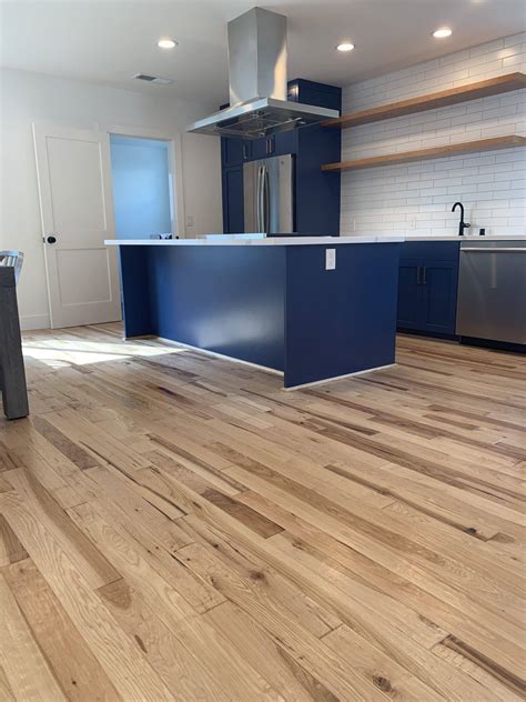 Red Oak Floor With Hickory Cabinets