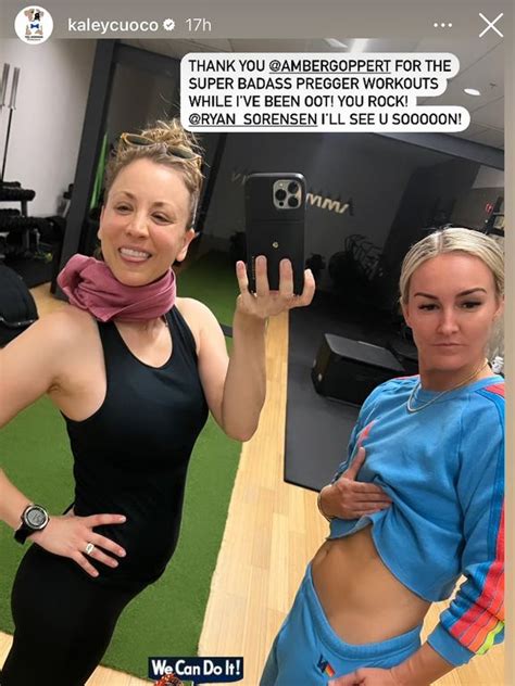 Pregnant Kaley Cuoco Shares Photos of Baby Bump and 'Pregger Workouts'