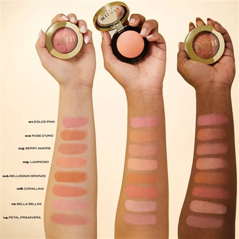 Milani Baked Blush Luminoso Swatches