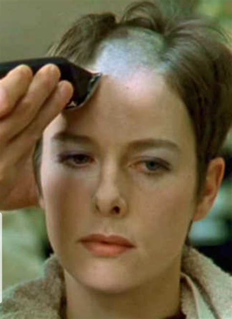 Pin on 33 in 2024 | Bald head women, Half shaved hair, Bald head girl