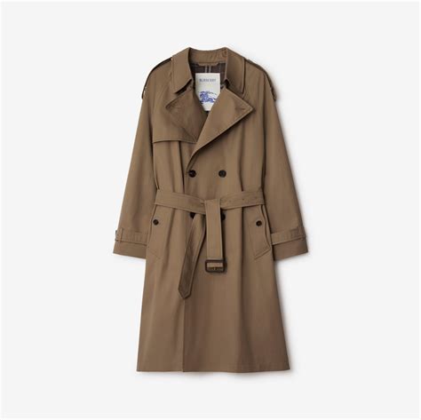 Long Gabardine Trench Coat in Clay brown - Men | Burberry® Official