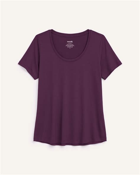Stella Merino Wool Signature Scoop Neck Tee - Marionberry – Stella ...