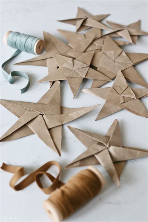 Easy Origami Christmas Star Instructions Paper Christmas Wreath