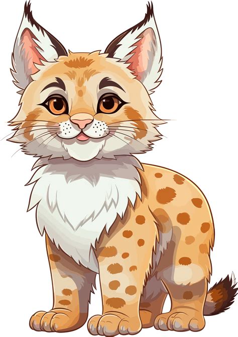 Portrait of bobcat vector illustration 26414450 PNG