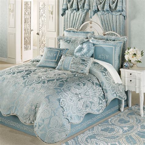 Regency Parisian Blue Comforter Bedding | Bed comforters, Bed linens ...