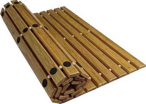 Amazon.com: BAMJIUHAO Strand Woven Bamboo Bath Mat Bathroom Rugs Floor ...