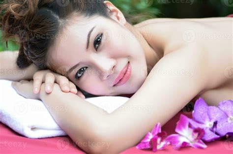 Beautiful Asian girl doing spa massage 23370997 Stock Photo at Vecteezy
