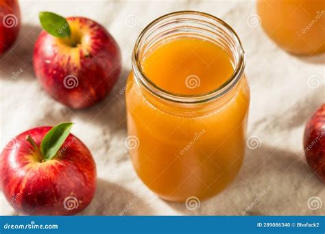Cold Refreshing Apple Cider Juice Stock Photo - Image of color, organic ...