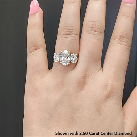 Gabriel Zaira Large Three Carat Oval Two-Tone White Rose, 48% OFF