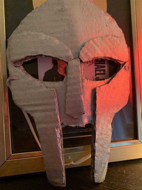 Made a Gladiator/MF DOOM mask in class today out of cardboard this is ...