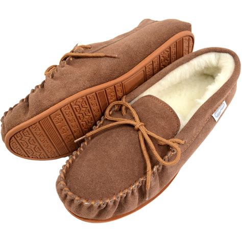 Mens Black Suede Moccasin Slippers at Tom Wildes blog