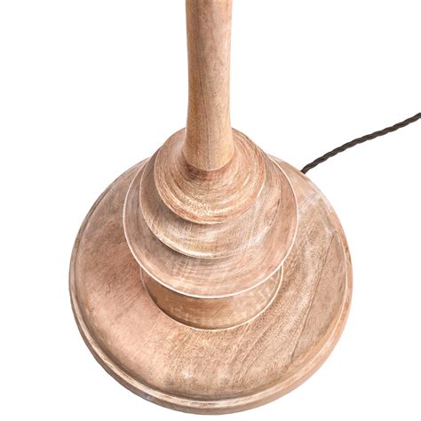 Moonshine floor lamp in natural whitewash