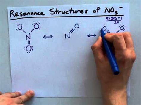 Resonance Structures of NO3- (Nitrate ion) - YouTube