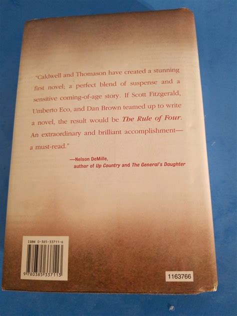 The Rule of Four by Caldwell, Ian; Thomason, Dustin 9780385337113 | eBay