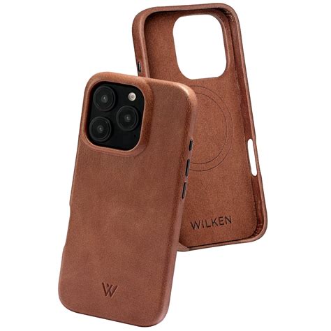 Amazon.com: Wilken Leather Wrapped Case Compatible with iPhone 16 Pro ...