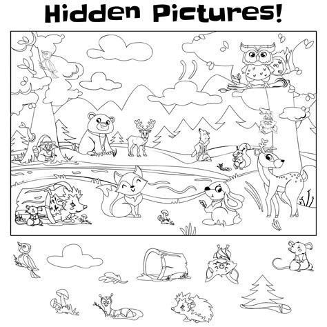 Hidden Object - 20 Free PDF Printables | Printablee | Hidden pictures ...