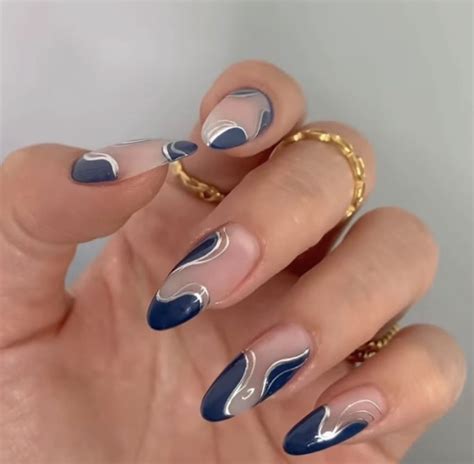 acrylic nails | Blue nails, Gel nails, Stylish nails