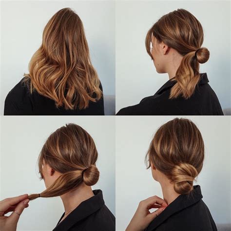 Easy low bun | Acconciature, Idee per capelli, Stile di capelli