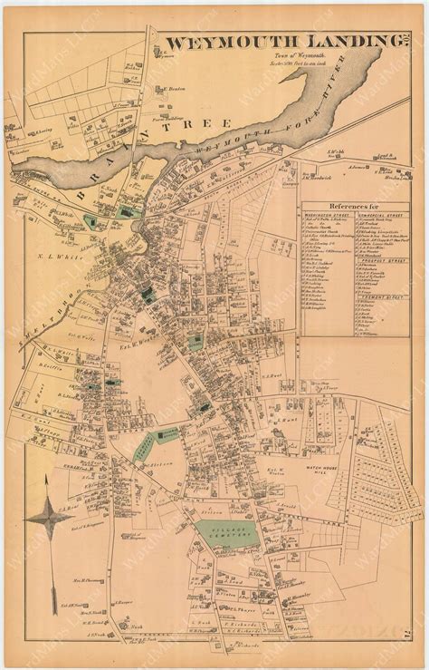 Old Maps Of Weymouth Ma Historic Ordnance Survey Map Of Weymouth, 1901