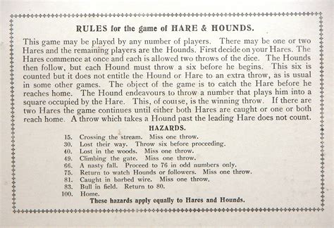1920's Hares and Hounds - A Cross Country Race Game by Betall, England ...