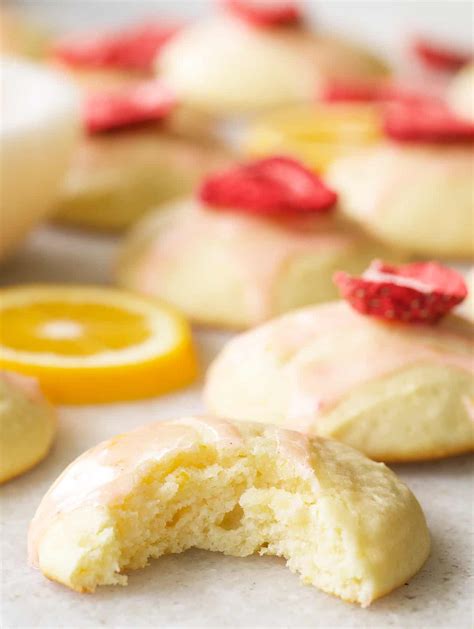 Lemon Ricotta Cookies with Lemon Glaze - Sugar and Charm