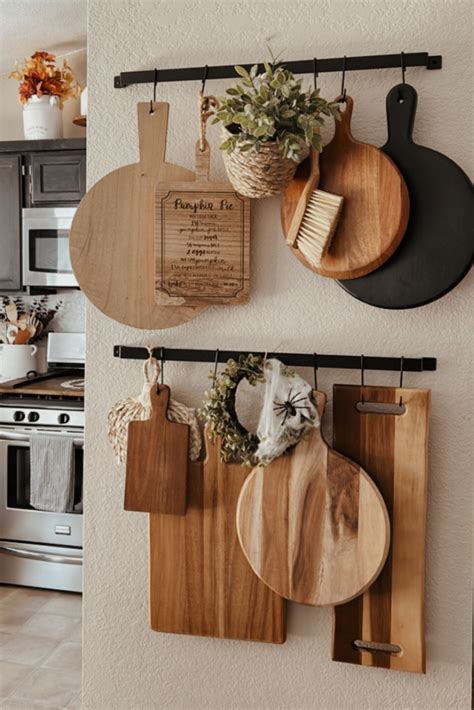 How to display cutting boards in a kitchen – Artofit