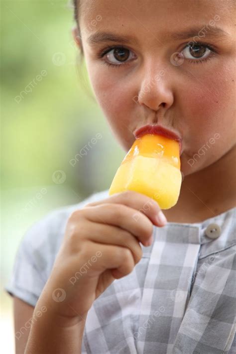 Girl Eating Ice Lolly Photo Background And Picture For Free Download - Pngtree