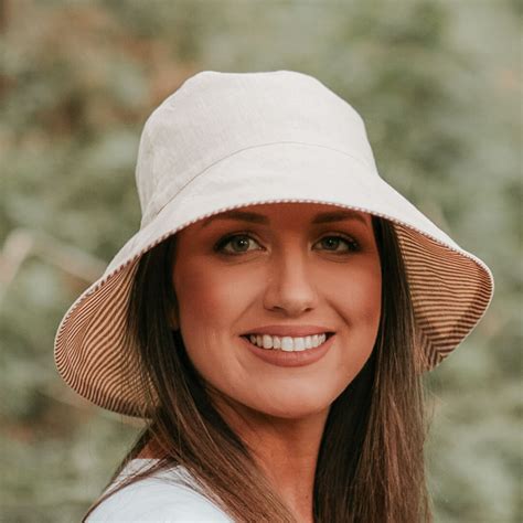 Bedhead Hats - Linen Reversible Sun Hat for Ladies UPF50+ Sun Protection