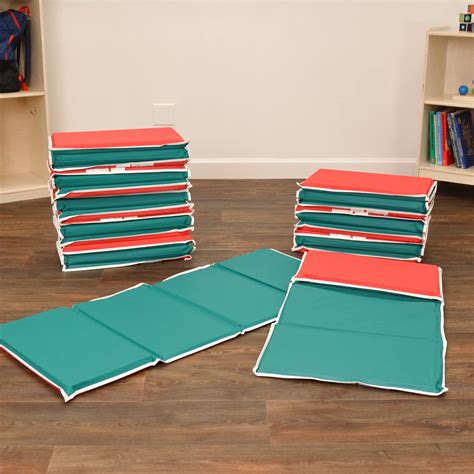 Children's Factory Pillow Rest Mats for Toddlers & Kids, 4-Fold Daycare ...