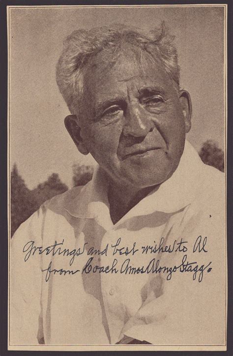 Amos Alonzo Stagg - Inscribed Magazine Photo Signed | HistoryForSale ...
