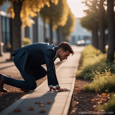 Man on All Fours | Stable Diffusion Online