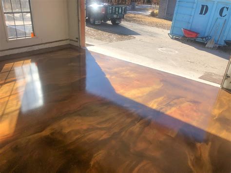 Metallic Epoxy Floor Over Wood - Flooring Ideas