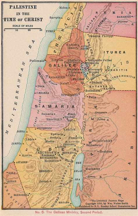 Printable Map Of The Holy Land