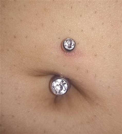 Belly button piercing healing/too shallow? : r/piercing