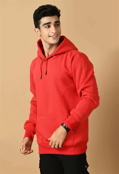 Red Colour Hoodie