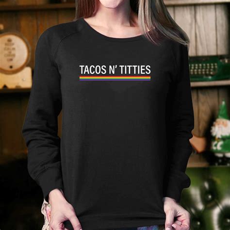 Lgbt Tacos And Titties Lesbian Couple Gift T-shirt - Shibtee Clothing