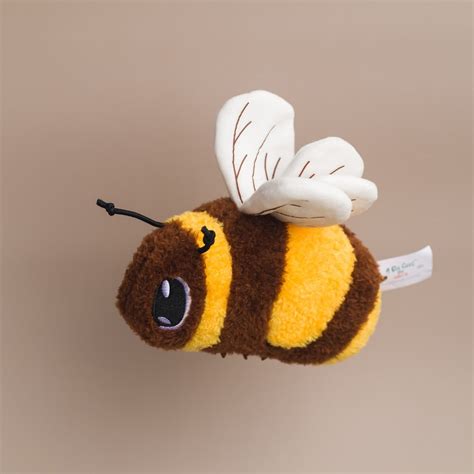 Fuzzy Bee Stuffed Animal - Native Poppy