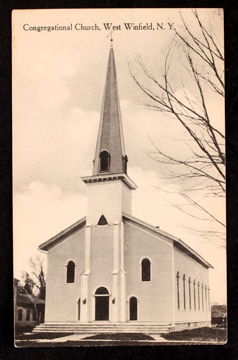 West Winfield - Congregational Church - Carte postale ancienne et vue d ...